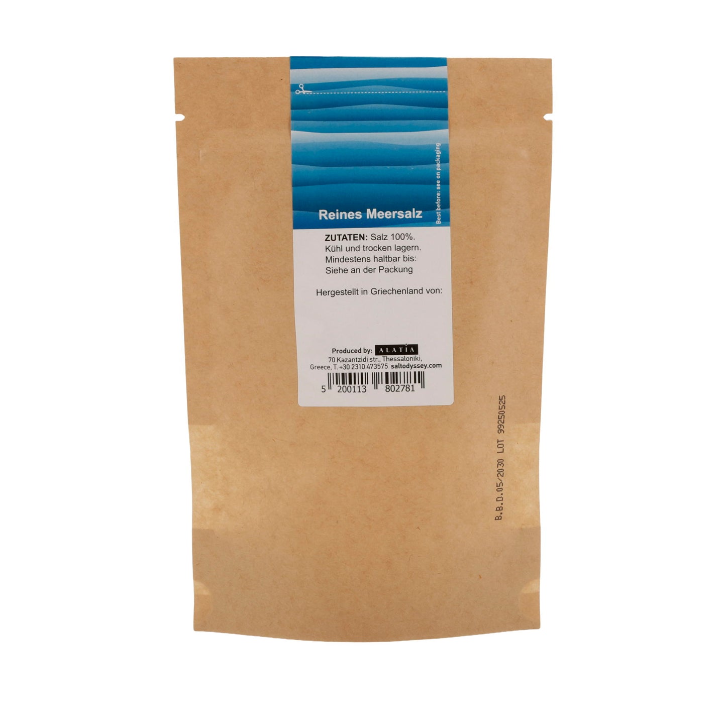 Salz Salt Odyssey | Reines grobes Meersalz Nachfüllpackung | 100 % Natur | 190 g