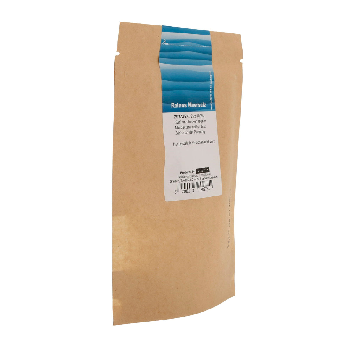 Salz Salt Odyssey | Reines grobes Meersalz Nachfüllpackung | 100 % Natur | 190 g Odyssey