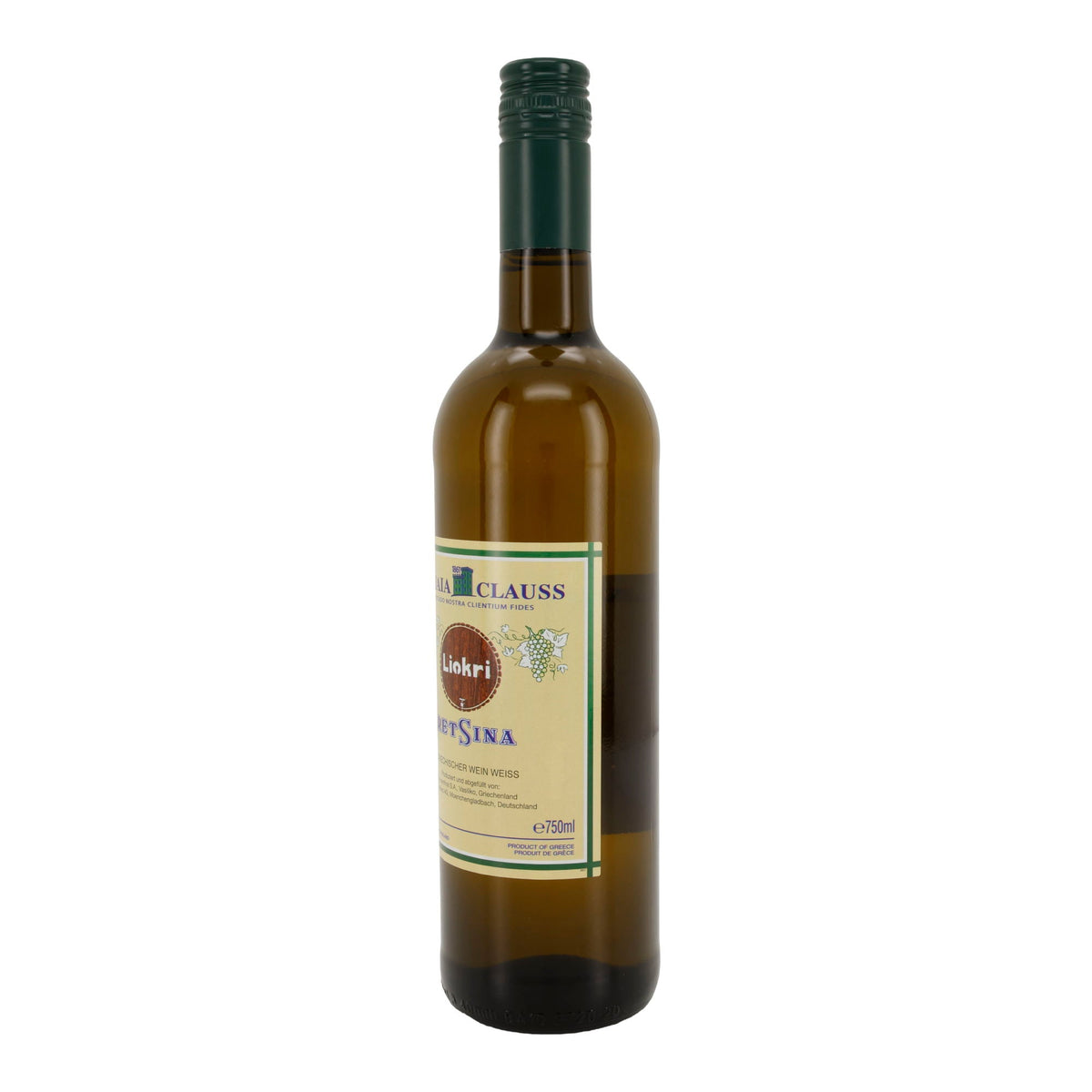 Retsina Liokri | Weißwein mit Harz | Achaia Clauss | 11,5 % vol. | 750 ml Achaia Clauss