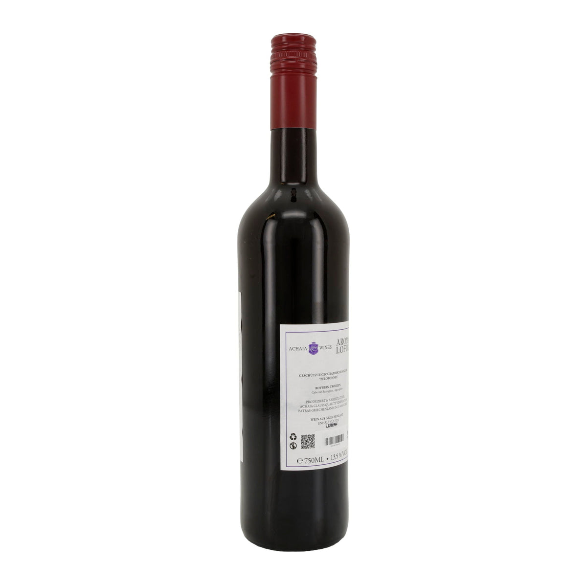 Rotwein Aroma Lofou | Trocken | Geschützte geografische Angabe | 13,5 % vol. | 750 ml Achaia Clauss