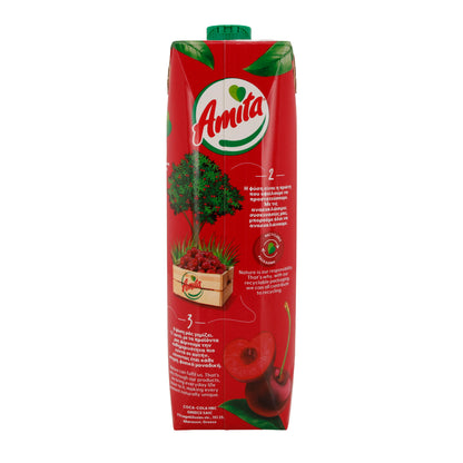 Amita | Vişne Meyve Suyu İçeceği | %15 Vişne Suyu, koruyucu madde içermez | 1 Litre