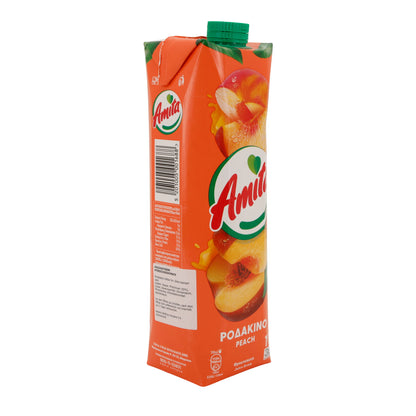 Amita | Pfirsichsaftgetränk 43 % | aromatischer Pfirsich-Geschmack, Tetra Pak 1 L