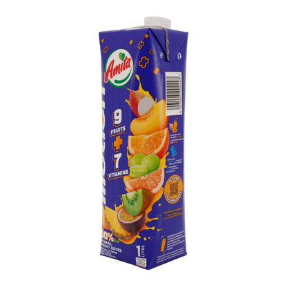 Amita motion | 100 % Multivitaminsaft | 9 Früchte + 7 Vitamine | 1 Liter