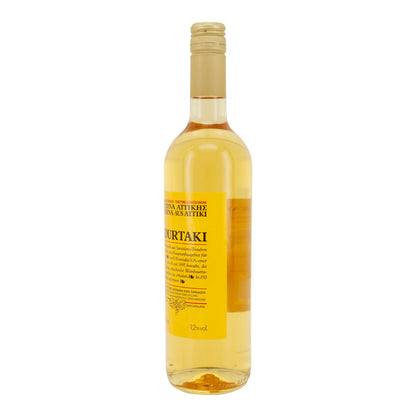 Kourtaki Retsina Weißwein | Traditioneller griechischer Harzwein aus Attiki | 12 % vol | 750 ml