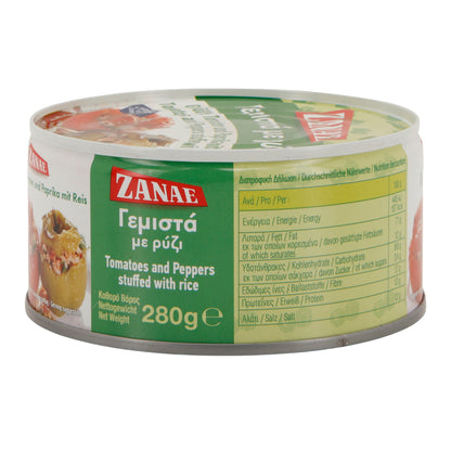 ZANAE | Gefüllte Tomaten & Paprika mit Reis | vegan & servierfertig | 280 g