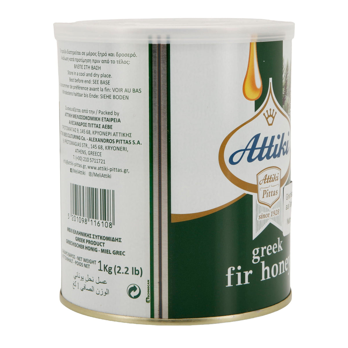 Honig Attiki | Griechischer Tannenhonig | naturbelassen | 1 kg Attiki