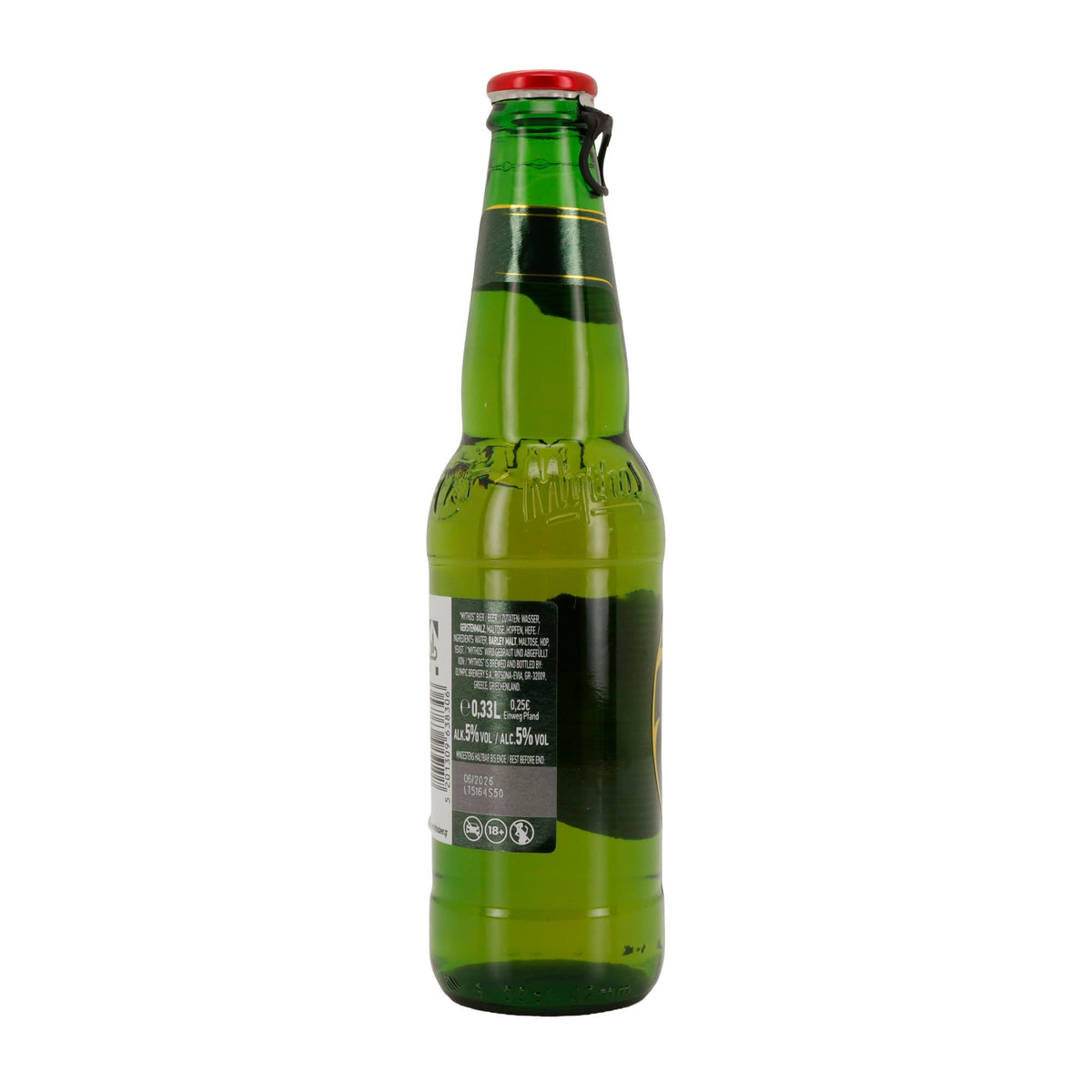 Mythos Helles Bier | Griechisches Lager | 5 % vol | 330 ml Mythos