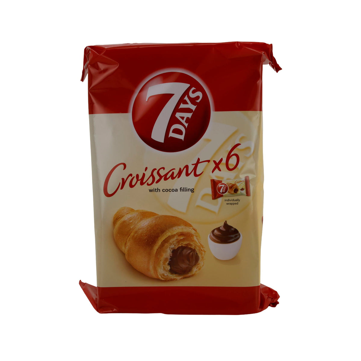Croissant 7Days | Croissants | Weiche Croissants mit Kakaofüllung | 240 g (6 x 40 g) 7 DAYS