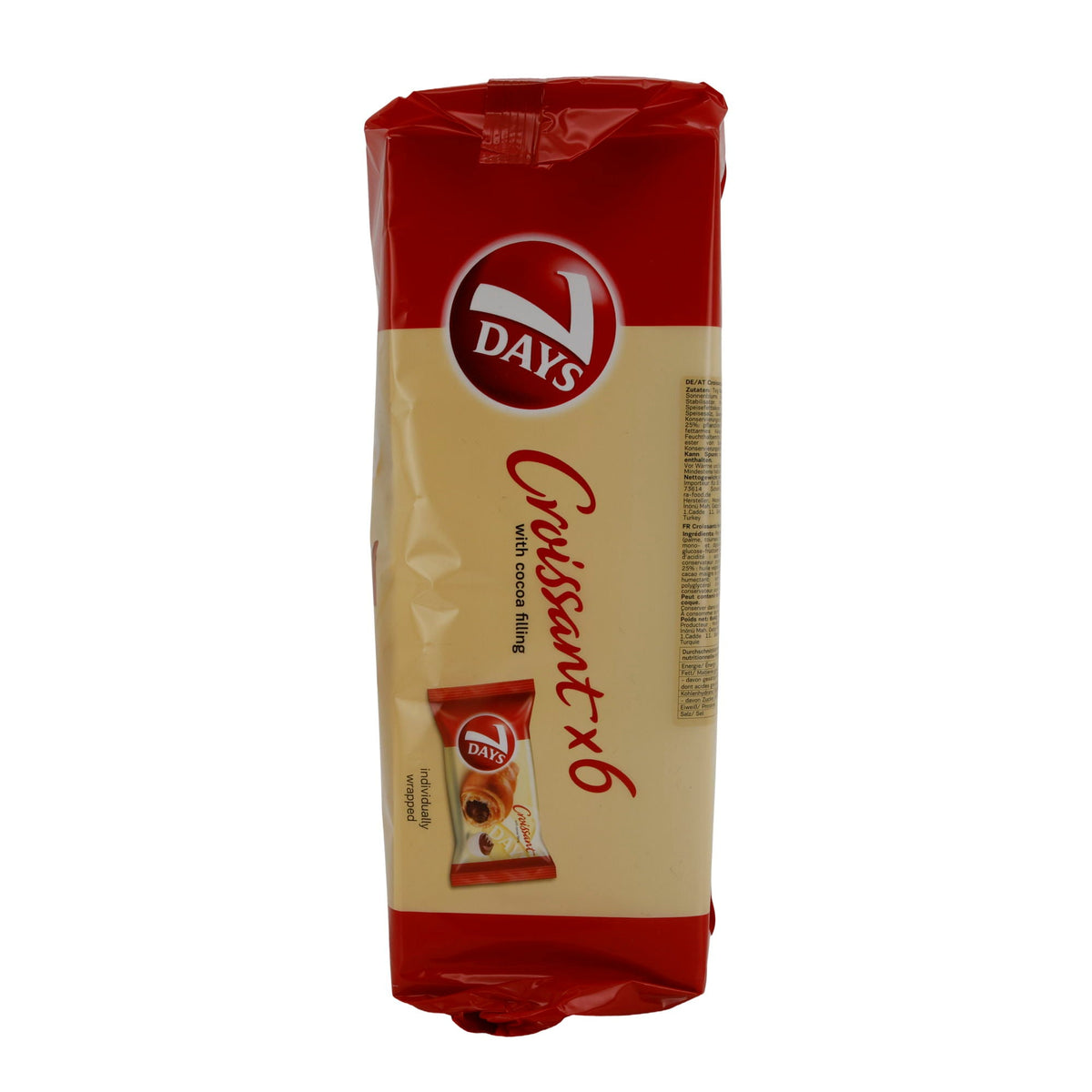 Croissant 7Days | Croissants | Weiche Croissants mit Kakaofüllung | 240 g (6 x 40 g) 7 DAYS