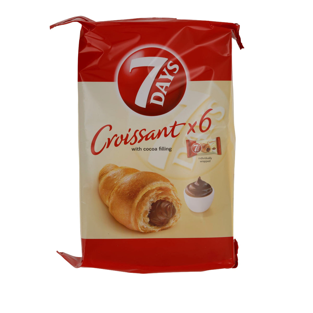 Croissant 7Days | Croissants | Weiche Croissants mit Kakaofüllung | 240 g (6 x 40 g) 7 DAYS