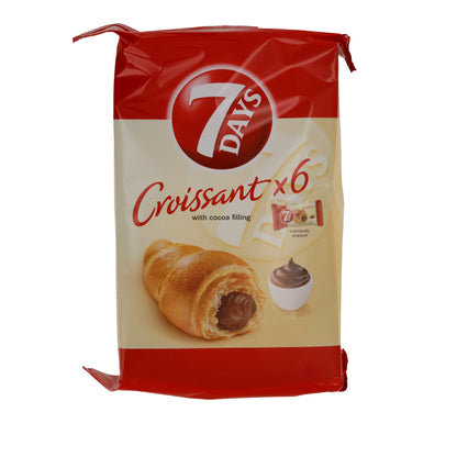 Croissant 7Days | Croissant | Croissant morbidi con ripieno di cacao | 240 g (6 x 40 g)