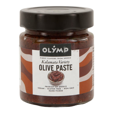 Olivenpaste Kalamata Olymp | Vegan, Glutenfrei, Non-GMO | 180 g Glas