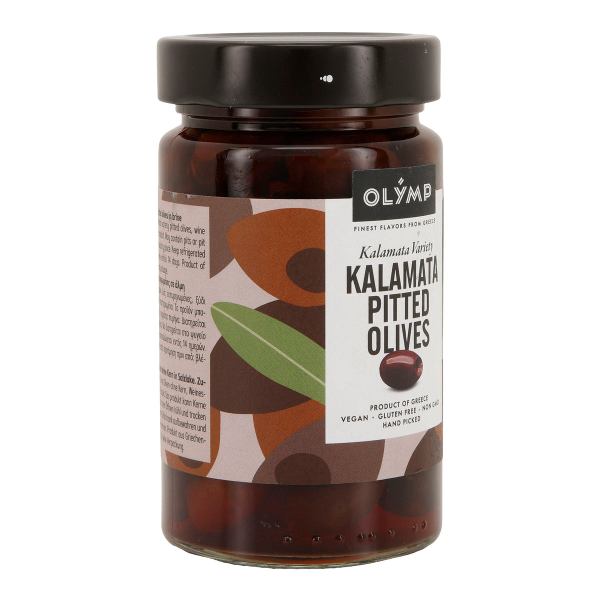 Kalamata Oliven entsteint Olymp | Vegan, Glutenfrei, Non-GMO | 320 g Glas