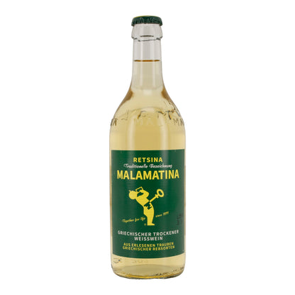 Weißwein Malamatina | Griechischer Retsina | trocken | 11 % vol | 250 ml
