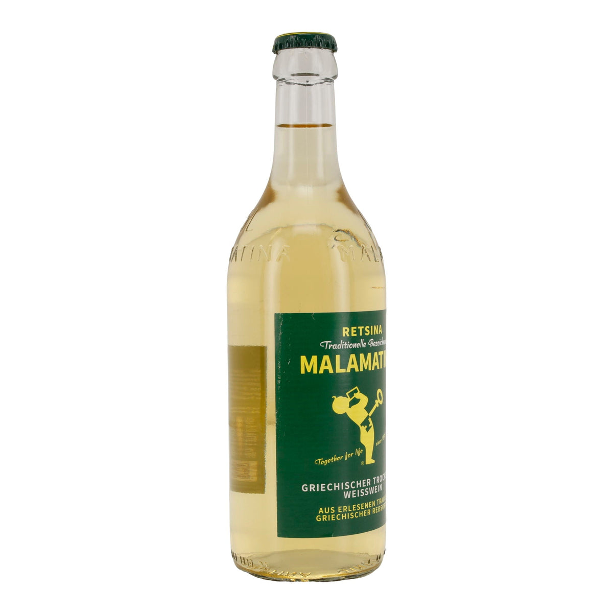 Weißwein Malamatina | Griechischer Retsina | trocken | 11 % vol | 500 ml