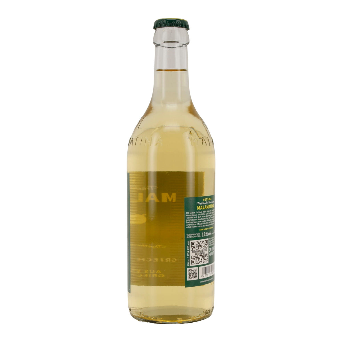 Weißwein Malamatina | Griechischer Retsina | trocken | 11 % vol | 500 ml