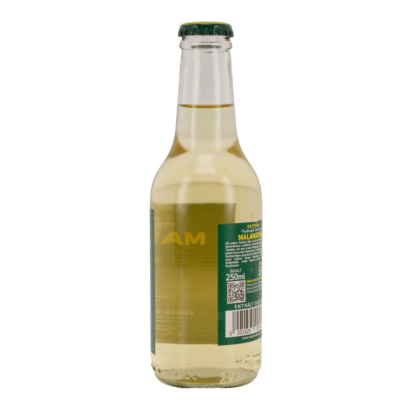 Weißwein Malamatina | Griechischer Retsina | trocken | 11 % vol | 250 ml