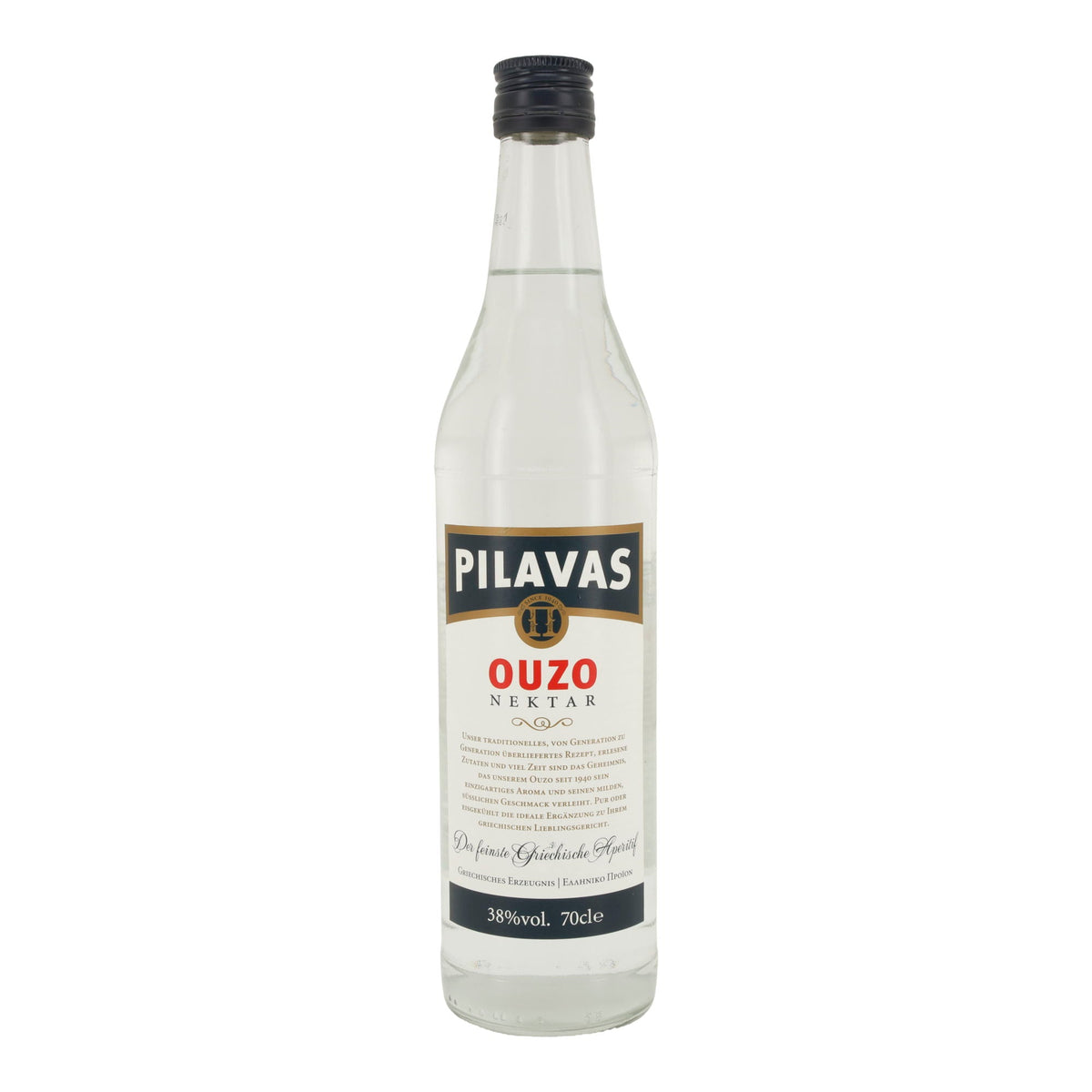 Ouzo Pilavas Nektar | Griechischer Anislikör | 38 % vol. | 700 ml Costa Lazaridi