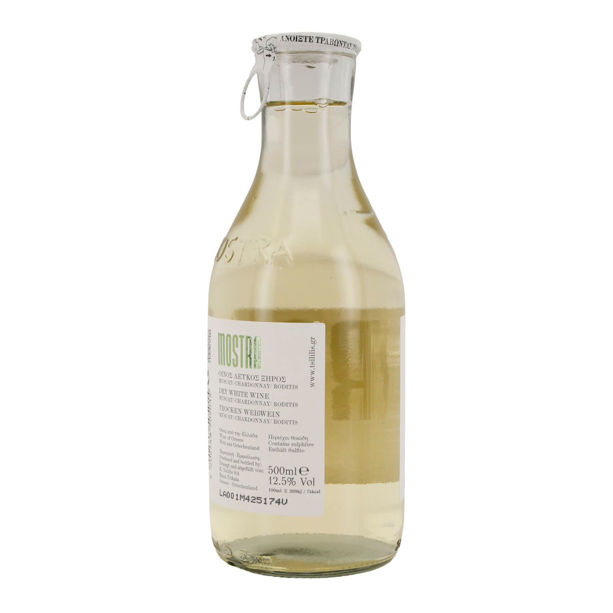 Weißwein Mostra | Trocken | Muscat & Chardonnay | 500 ml Mostra Tsililis