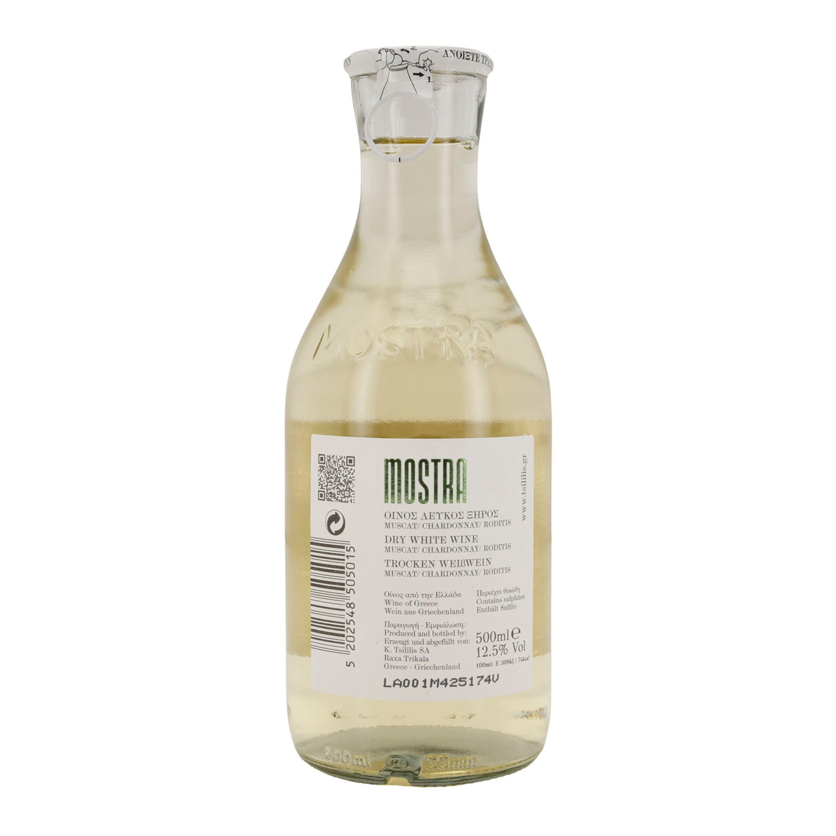 Weißwein Mostra | Trocken | Muscat & Chardonnay | 500 ml Mostra Tsililis