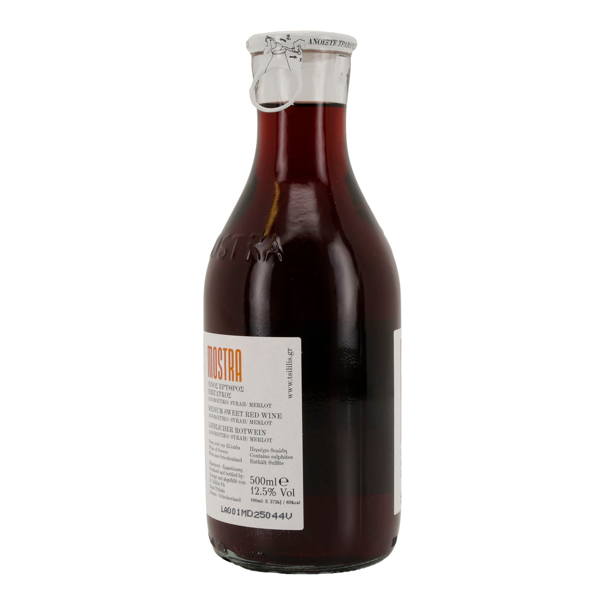 Rotwein Mostra | Lieblich | Agiorgitiko, Syrah & Merlot | 500 ml Mostra Tsililis