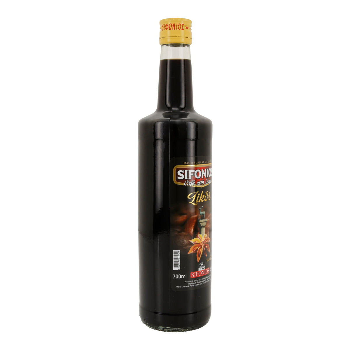 Sifonios Kaffeelikör mit Ouzo | Likörspezialität aus Griechenland | 21 % vol | 700 ml