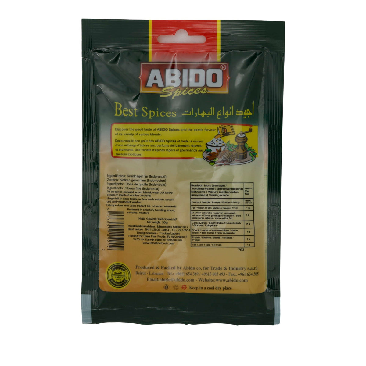 Nelken Abido | Gemahlen | Intensives Aroma | 50g