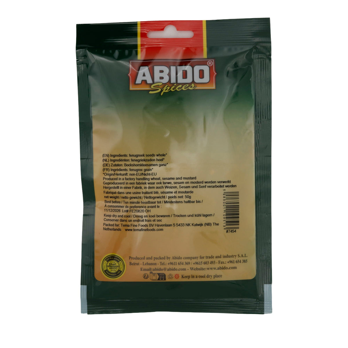 Bockshornkleesamen Abido | Gewürz | Ganz | 50g ABIDO