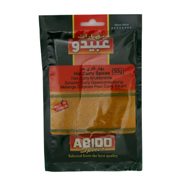 Gewürzmischung Abido | Scharfes Curry | Würzig-scharf, für Currygerichte | 50 g ABIDO