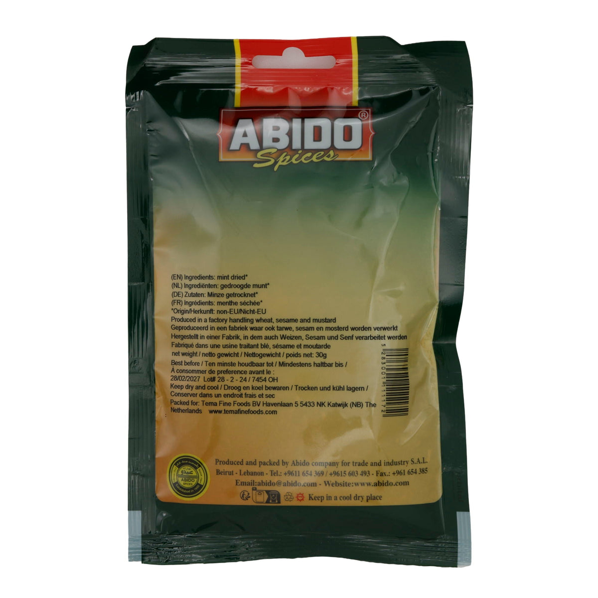 Getrocknete Minze Abido | Gewürz | Orientalisch | 30 g