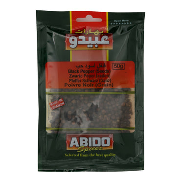 Gewürz Abido | Pfeffer | Schwarzer Pfeffer Samen | 50 g ABIDO