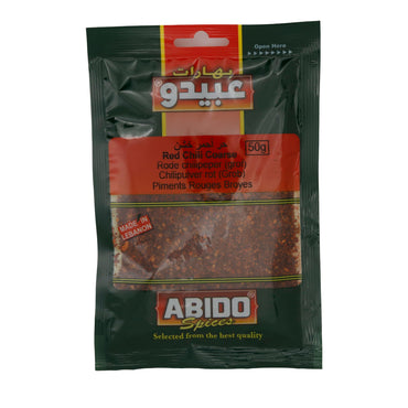 Gewürzmischung Abido | Rote Chilipfeffer Grob | Scharf für vielseitige Gerichte | 50 g ABIDO