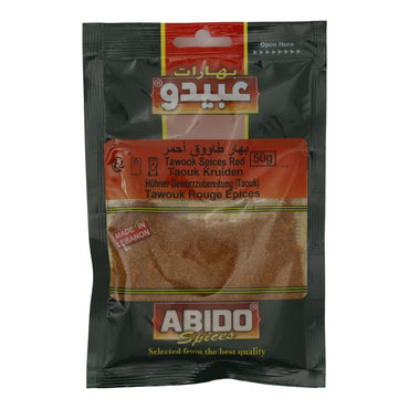 Gewürz Abido | Tawook Rot | Orientalisch, für Hähnchengerichte | 50g