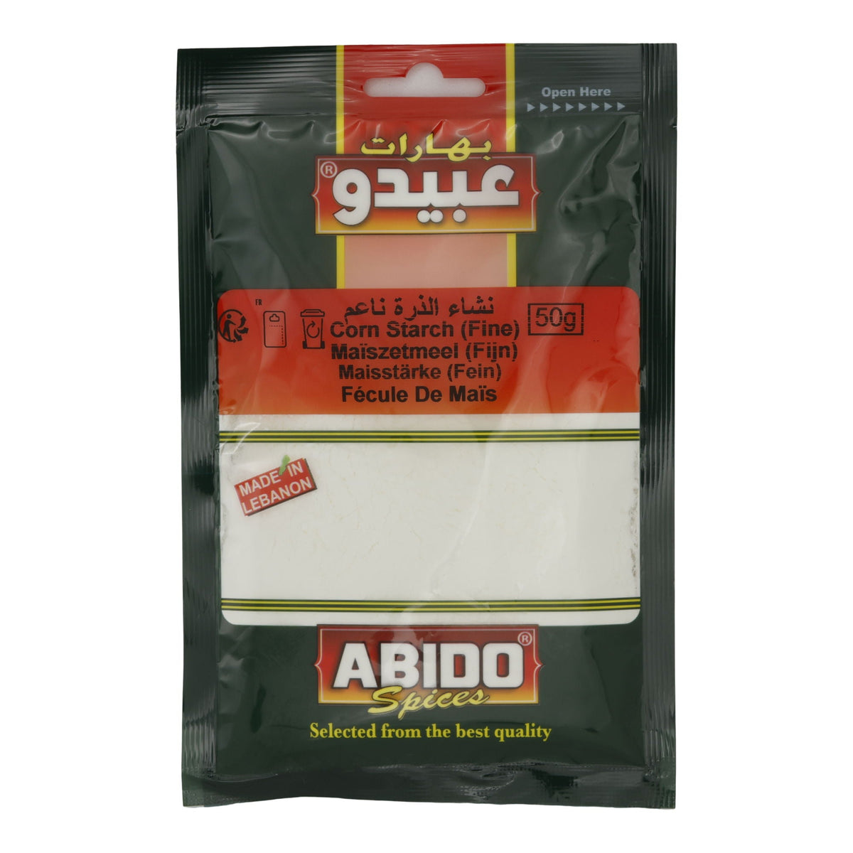 Maisstärke Abido | Fein | Vielseitiges Bindemittel für Küche & Backen | 50 g