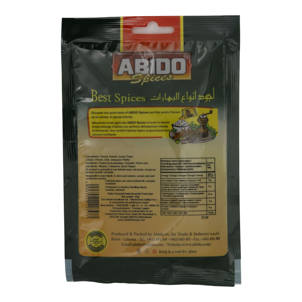 Gewürzmischung Abido | Hamburger Spices | Für aromatische Burger | 50 g