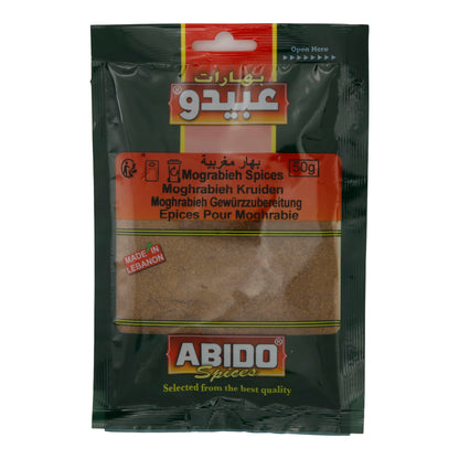 Abido Kruidenmix | Moghrabieh | Aromatisch, voor oosterse gerechten | 50 g