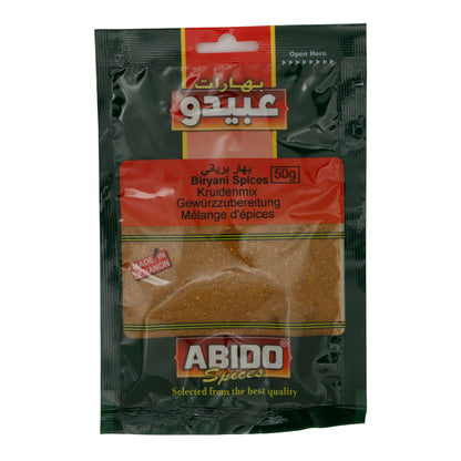 Abido Biryani Spices – 50 g – Spice mixture for Biryani and oriental rice dishes