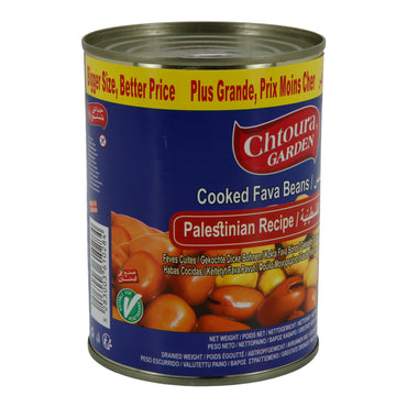 Pişmiş Bakla Filistin Tarifi Chtoura Garden | Dicke Bohnen | Filistin Usulü | 600 g Konserve