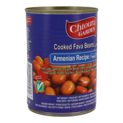 Gekochte Fava Bohnen Chtoura Garden | Armenische Spezialität | Aromatisch, Fertiggericht | 400 g