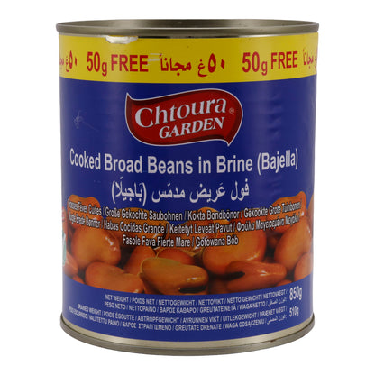 Peulvruchten Chtoura Garden | Grote gekookte tuinbonen in pekel (Bajella) | Smakelijke Libanese specialiteit | 850 g