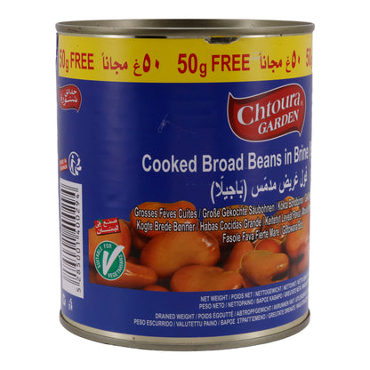Peulvruchten Chtoura Garden | Grote gekookte tuinbonen in pekel (Bajella) | Smakelijke Libanese specialiteit | 850 g