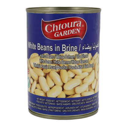 Beyaz Fasulye Salamurasında Chtoura Bahçesi | Çok Yönlü Lezzet için Narin Fasulye | 400 g