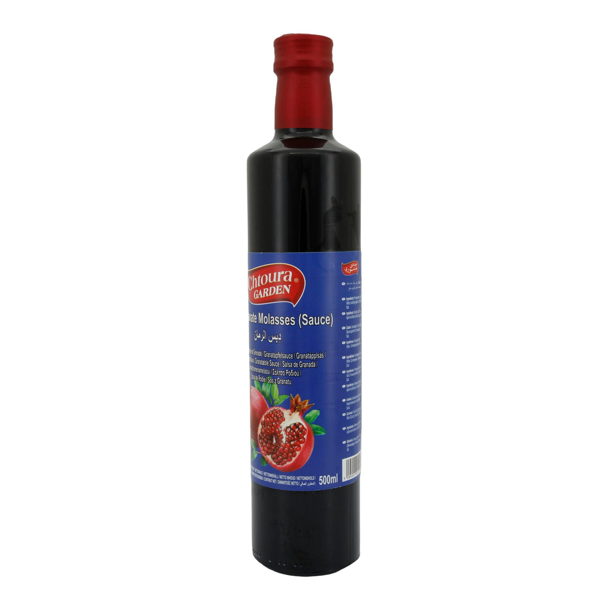 Sirup Chtoura Garden | Granatapfelsirup | Authentische Granatapfel-Molasse für die orientalische Küche | 500 ml