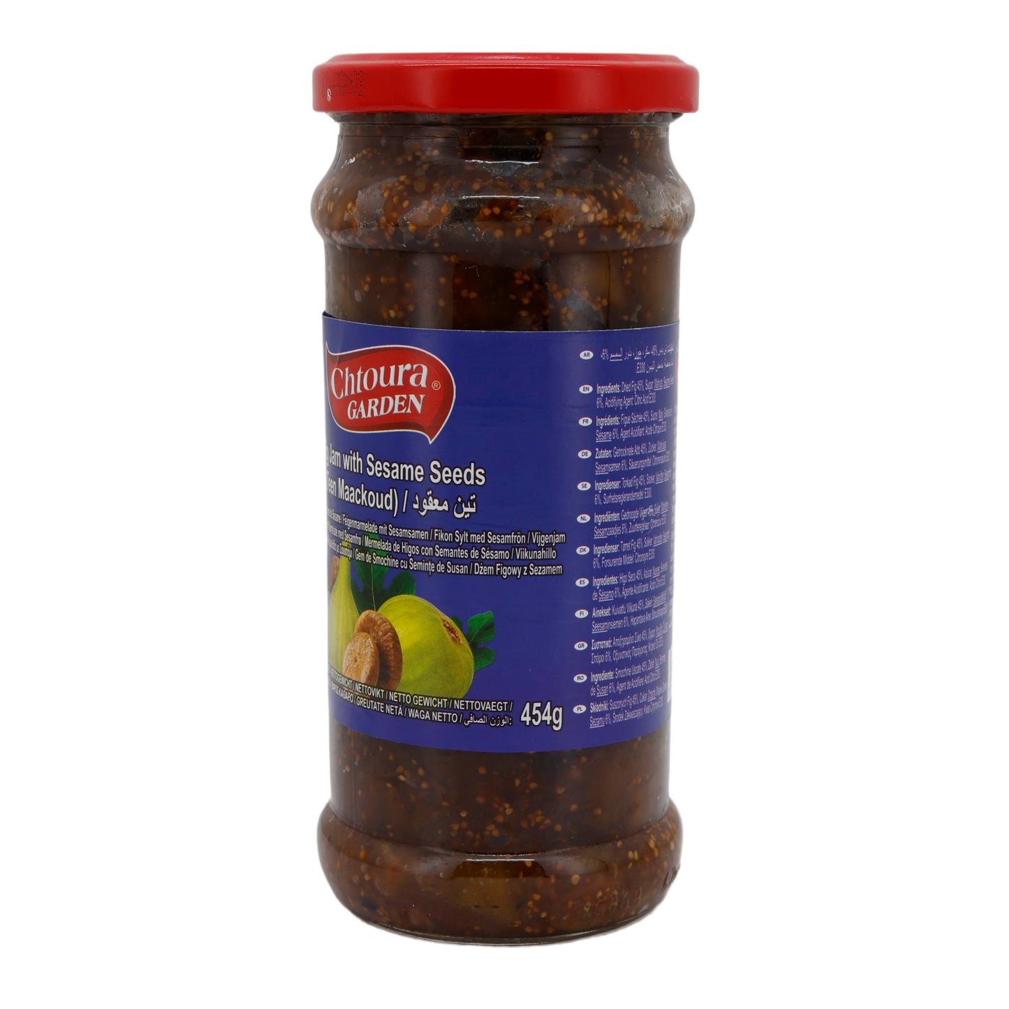 Feigenmarmelade Chtoura Garden | Mit Sesam | Natürlich | 454 g