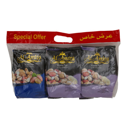 Al Amira Nut Mix Special Offer – 3-Pack – Crunchy Premium Nuts from Lebanon