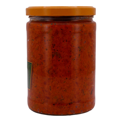 Paprikasaus Basš | Ajvar Mild | Mild gekruid, uit Noord-Macedonië | 580 g