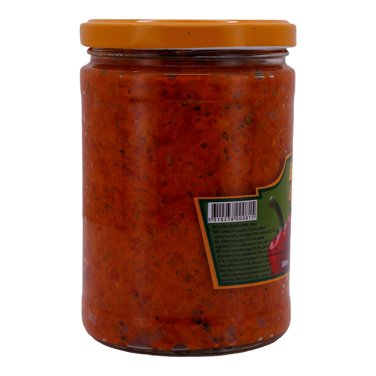 Paprikasoße Basš | Ajvar Mild | Mild gewürzt, aus Nordmazedonien | 580 g