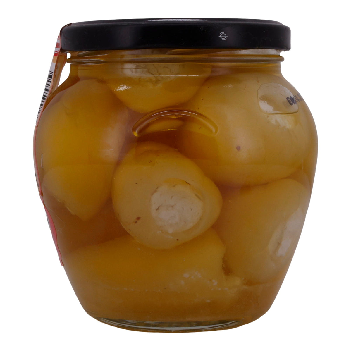Kirschpaprika Va-Va | Gemüse | Gelb, gefüllt mit Käse | 550g Glas ADELINA