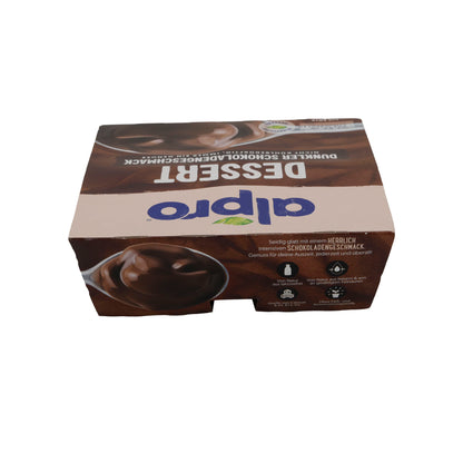 Pudding au chocolat Alpro Dessert goût chocolat noir | Dessert | Pudding au chocolat végétal avec un arôme intense de cacao | 500 g (4 x 125 g)