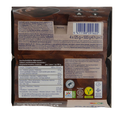 Pudding au chocolat Alpro Dessert goût chocolat noir | Dessert | Pudding au chocolat végétal avec un arôme intense de cacao | 500 g (4 x 125 g)